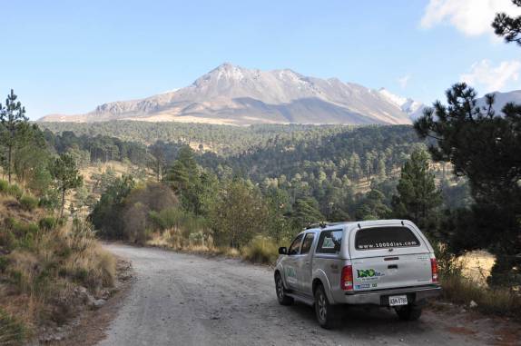 A Fiona e o Nevado de Toluca, na região central do México